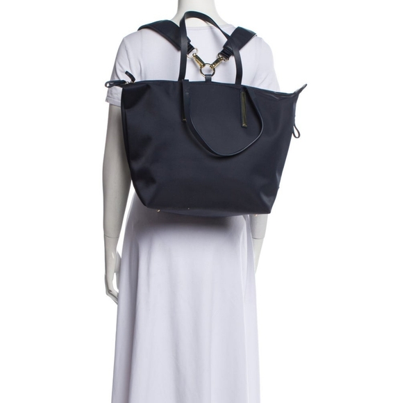 Caraa Studio Tote Bag Backpack Nylon - Dark Navy Blue - Picture 3 of 5